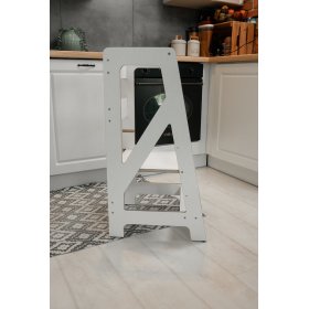 Montessori Lernturm Pola Scandi - weiß