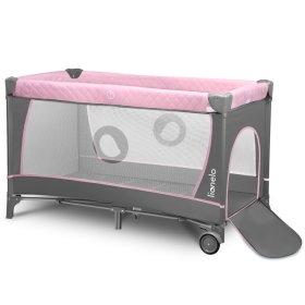 Reisebett mit Wickeltisch – rosa, Lionelo