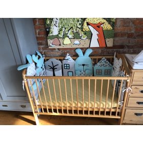 Baby Dream - Modulares Kinderbett mantinel - grau-blau, Dom-Dekor