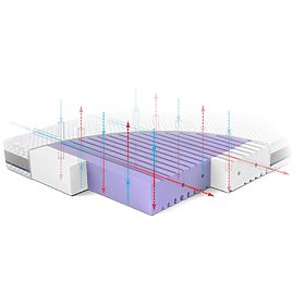 Matratze für das Kinderbett ASEPTIC aus antibakteriellem Schaumstoff: Größe - 120x60, Rücken