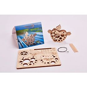 Mechanisches Puzzle Apfel mit Wurm