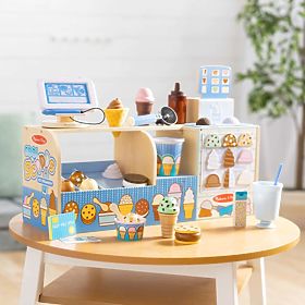 Mega Eisdiele - Holzspielset für das Spielen im Eisladen
