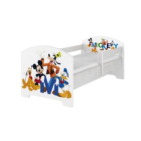 Kinderbett mit Rausfallschutz - Mickeys Freunde - Norwegische Kiefer, BabyBoo, Mickey Mouse Clubhouse
