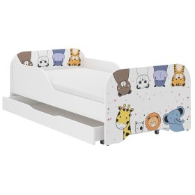 Babybett MIKI 160 x 80 cm - ZOO, Wooden Toys