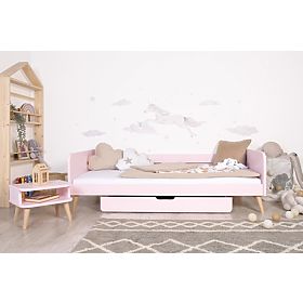 Mitwachsendes Bett Nell 2in1 - Puderrosa