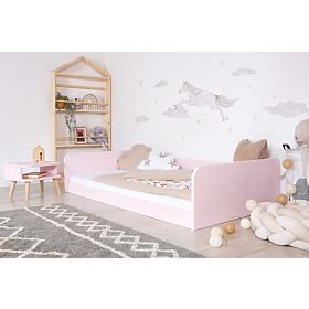Mitwachsendes Bett Nell 2in1 - Puderrosa