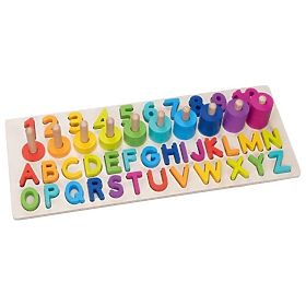 Montessori alphanumerisches Puzzle, Buchstaben und Zahlen