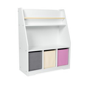 Montessori Bücherregal Dusty Pink - weiß, FUJIAN GODEA