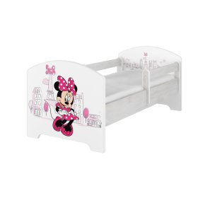 Babybett mit Barriere - Minnie Mouse in Paris - weiß, BabyBoo, Minnie Mouse