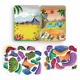 Mudpuppy Magnetisches Bauset Dino Mix-Up, Mudpuppy