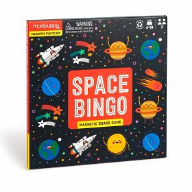 Mudpuppy Magnetisches Brettspiel Weltraum-Bingo, Mudpuppy