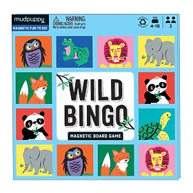 Mudpuppy Magnetisches Brettspiel Wilde Tiere, Mudpuppy