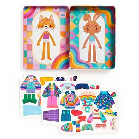 Mudpuppy Magnetisches Set Anziehen in Regenbogenfarben, Mudpuppy