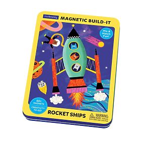 Mudpuppy Magnetisches Set Baue deine Rakete, Mudpuppy
