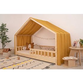 Musselin-Baldachin Ourbaby für das Hausbett Leola Hip - senfgelb, TOLO