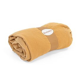 Musselin-Spannbettlaken Ourbaby 140x70 cm - Senfgelb, Ourbaby®