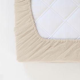 Musselin-Spannbettlaken Ourbaby 160x80 cm - Ecru