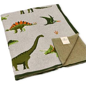 Nature Planet Decke aus Bio-Baumwolle Dinosaurier