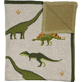Nature Planet Decke aus Bio-Baumwolle Dinosaurier