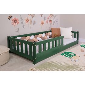 Niedriges Kinderbett Montessori Ourbaby Meadow - grün