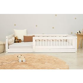 Niedriges Kinderbett Montessori Ourbaby Plus - weiß, Ourbaby®