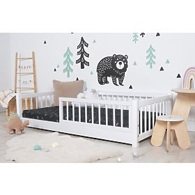 Niedriges Montessori-Kinderbett Ourbaby - weiß, Ourbaby®