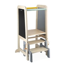 Janod - Nina 3in1 Lernturm mit Tafel und Stufen, JANOD