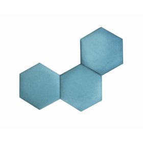 Hexagon Polsterplatte - Smaragd