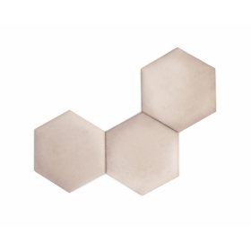 Hexagon-Polsterplatte - beige