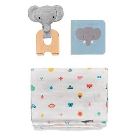 Petit Collage Baby-Elefanten-Geschenkset