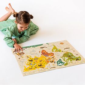 Petit Collage Floor Puzzle unserer Welt