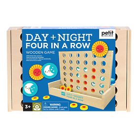 Petit Collage Spiel Vier in einer Reihe Nacht und Tag