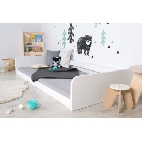 Montessori-Holzbett Sia - weiß, Ourbaby