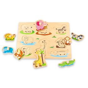 Puzzle mit Griffen Dschungelfreunde