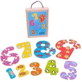 Puzzle Zahlen von 1 bis 9 BJ