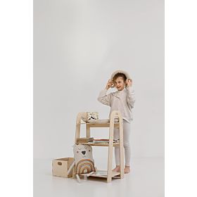 Regal SLIM S - weiß, baby wood