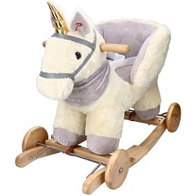 Schaukel-Einhorn mit Sitz und Rädern