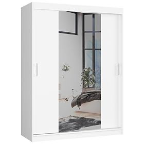 SCHIEBETÜRSCHRANK 150cm CLP WEISS
