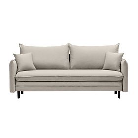 Schlafsofa mit Stauraum Notti, beige-grau