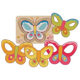 Schmetterlinge Geschichtetes Puzzle