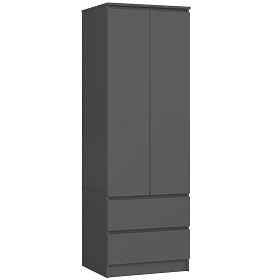 SCHRANK STAR S60 2D 2SZ PK GRAPHIT GRAU