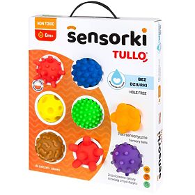 Sensorische Bälle Tullo - 8 Bälle ohne Öffnungen