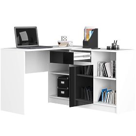 SET CLP B-17 KOMMODE + SCHREIBTISCH PK SCHWARZ GLANZ
