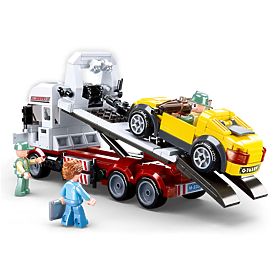 Sluban Town Bausatz M38-B0879 - Abschleppwagen mit Kippmulde