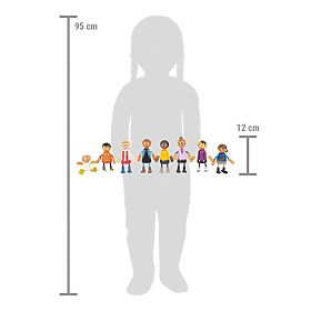 small foot Biegepuppen Familie mit Kind, small foot