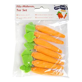 small foot Filzlebensmittel Karotten