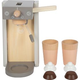 small foot Holz-Kaffeemaschine mit Zubehör Tasty grau