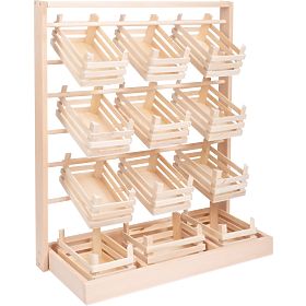 small foot Holz-Verkaufsstand mit Kisten