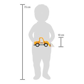 small foot Holzlader mit Schaufel