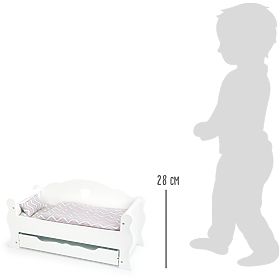 small foot Holzpuppenbett weiß